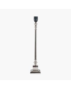 Claudius Nickel Metal Stick Table Lamp Base