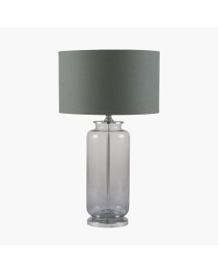 Vivienne Grey Ombre Glass Table Lamp