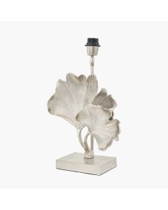 Gingko Shiny Champagne Metal Gingko Leaf Table Lamp Base