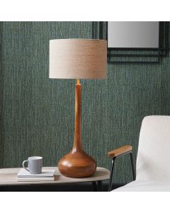 Toma Oiled Wood Tall Neck Table Lamp Base