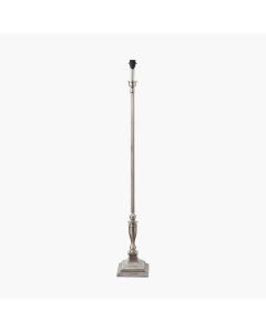 Canterbury Antique Silver Metal Floor Lamp Base