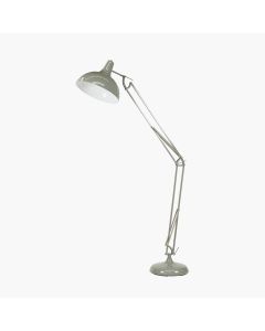 Alonzo Grey Metal Task Floor Lamp