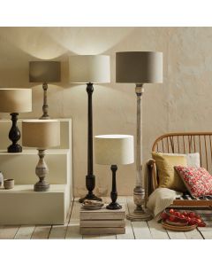 Captiva Grey Wash Mango Wood Floor Lamp Base