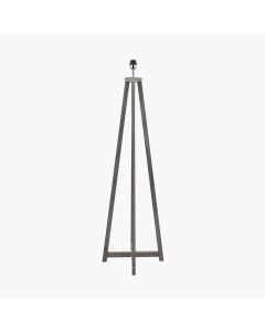 Whitby Grey Wash Wood Tapered 4 Post Floor Lamp Base