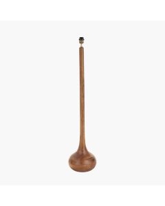 Toma Oiled Wood Tall Neck Floor Lamp Base