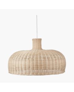 Caswell Natural Rattan Dome Pendant