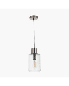 Loxley Ripple Effect Clear Glass Pendant
