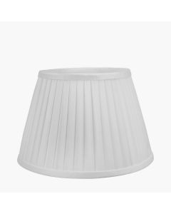 Lyndon 35cm Ivory Silk Mix Knife Pleat Tapered Lampshade