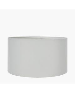 Harry 30cm Ivory Cotton Mix Cylinder Lampshade