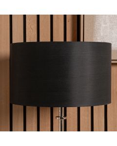 Zara 35cm Black Silk Lined Cylinder Lampshade