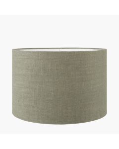 Edward 30cm Pistachio Green Linen Cylinder Shade