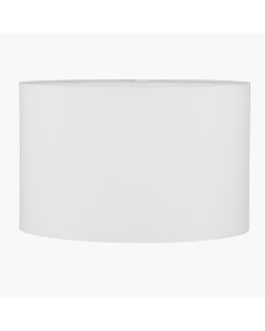 Mia 30cm Ivory Oval Cotton Mix Lampshade