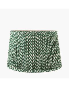 Vienna 35cm Forest Green Chevron Mushroom Pleat Shade 