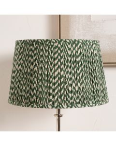 Vienna 30cm Forest Green Chevron Mushroom Pleat Lampshade 