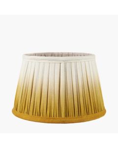 Scallop 35cm Mustard Ombre Soft Pleated Tapered Shade 