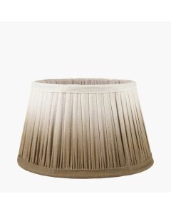 Scallop 35cm Taupe Ombre Soft Pleated Tapered Lampshade 