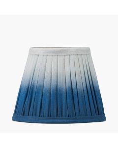 Scallop 16cm Blue Ombre Soft Pleated Tapered Lampshade