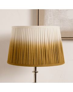 Scallop 35cm Mustard Ombre Soft Pleated Tapered Shade 