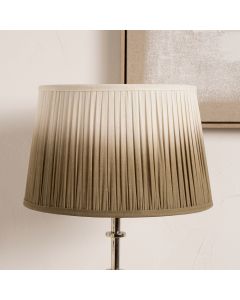 Scallop 35cm Taupe Ombre Soft Pleated Tapered Lampshade 