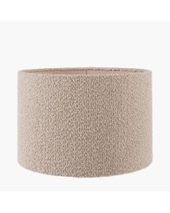 Rouen 30cm Taupe Boucle Cylinder Shade