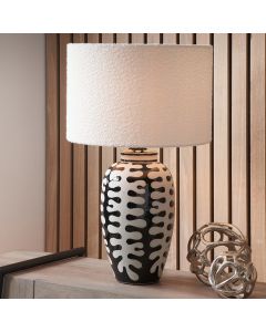 Rouen 35cm White Boucle Cylinder Lampshade