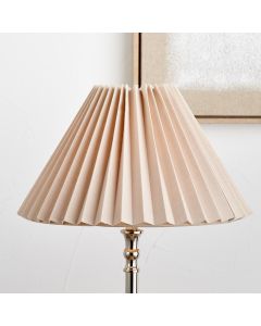 Amelia 35cm Natural Linen Hard Pleat Tapered Lampshade