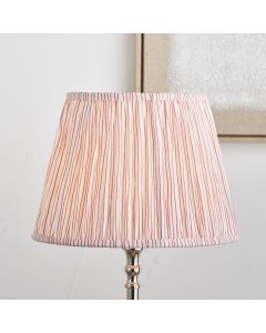 Thiago 45cm Cinnamon Stripe Mushroom Pleat Tapered Lampshade