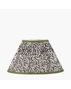 Ornella 35cm Green Floral Design Mushroom Pleat Empire Lamp Shade