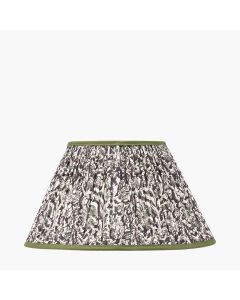 Ornella 40cm Green Floral Design Mushroom Pleat Empire Lamp Shade