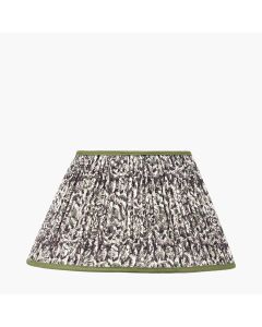 Ornella 45cm Green Floral Design Mushroom Pleat Empire Lamp Shade