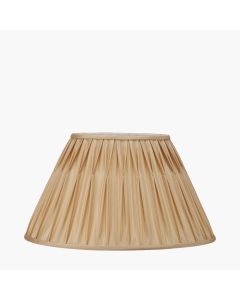 Garbo 45cm Gold Silk Mix Pinch Pleat Tapered Lampshade