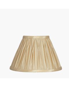 Garbo 40cm Gold Polysilk Pinch Pleat Lampshade