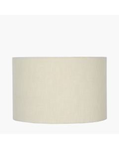 Lino 25cm Cream Self Lined Linen Drum Shade