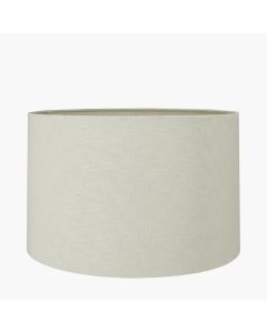 Lino 30cm Cream Self Lined Linen Drum Lampshade