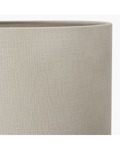 Lino 50cm Grey Self Lined Linen Drum Lampshade