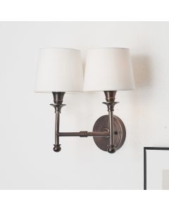 Piero Antique Bronze Metal Double Wall Light