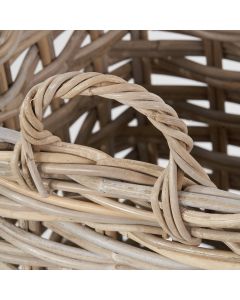 Set of 2 Square Grey Kubu Umbrella Baskets
