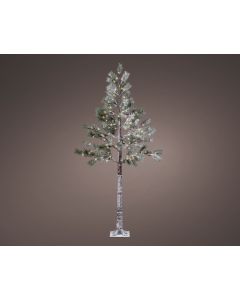 Christmas LED snowy pine tree, indoor/ outdoor 96 Warm white Lights 