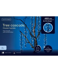 480 LED Tree Cascade Twinkle Lights - Cool White