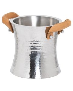 Leather Handled Ice Bucket