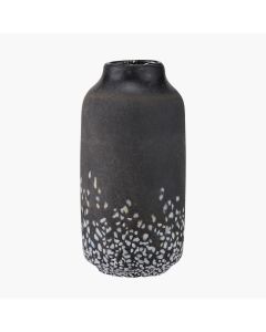 Etna Black and White Glass Vase