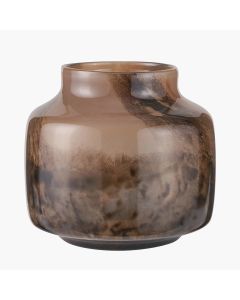 Cerdanya Brown and Beige Glass Vase