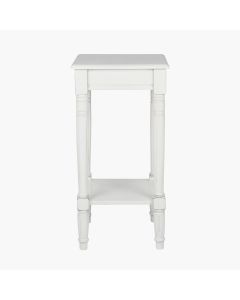 Heritage Elizabeth White Pine Wood Side Table
