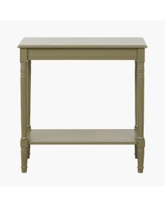 Heritage Olive Pine Wood Console Table