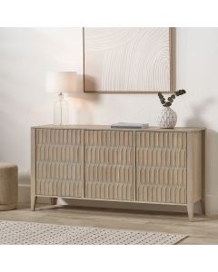 Khao Light Grey Mango Wood 3 Door Sideboard