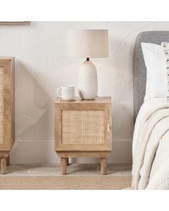Henrik Natural Rattan 1 Door Cupboard Unit