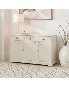 Croft Linen Pine Wood 3 Door 3 Drawer Unit