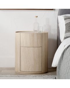 Tivoli Travertine Effect Veneer 1 Drawer, 1 Door Unit