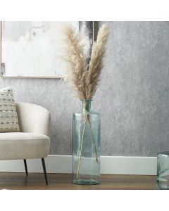 Clear Recycled Glass Tall Bottle Vase