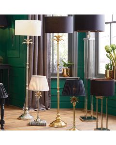 Trafalgar Gold Metal Palm Tree Floor Lamp Base